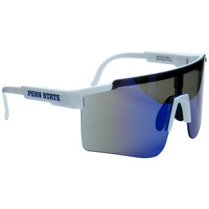 sunglasses white frame Penn State blue lens